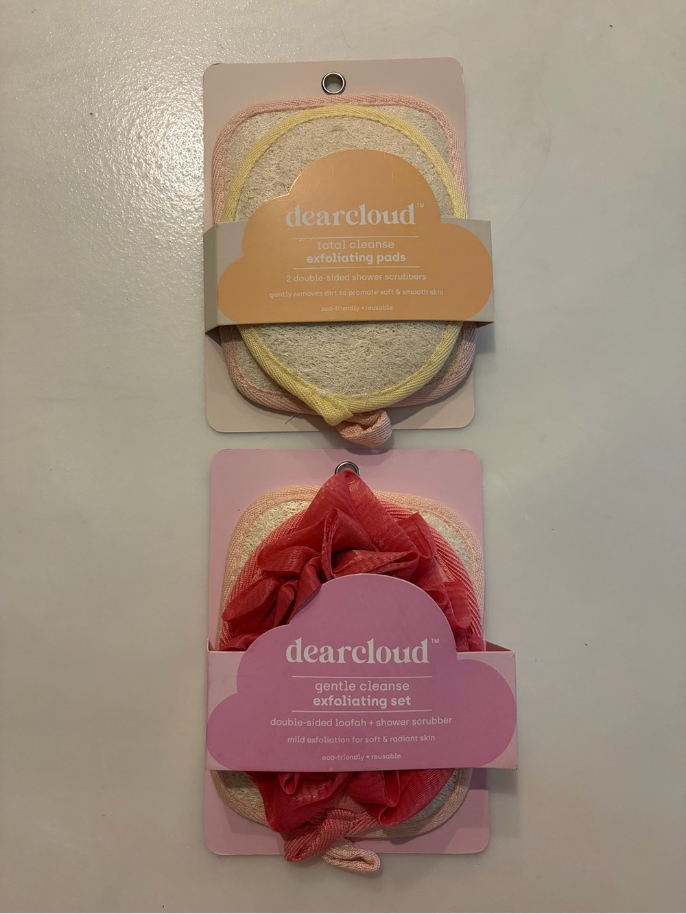 Dearcloud Gentle Cleanse Exfoliating Set - Pink & Yellow